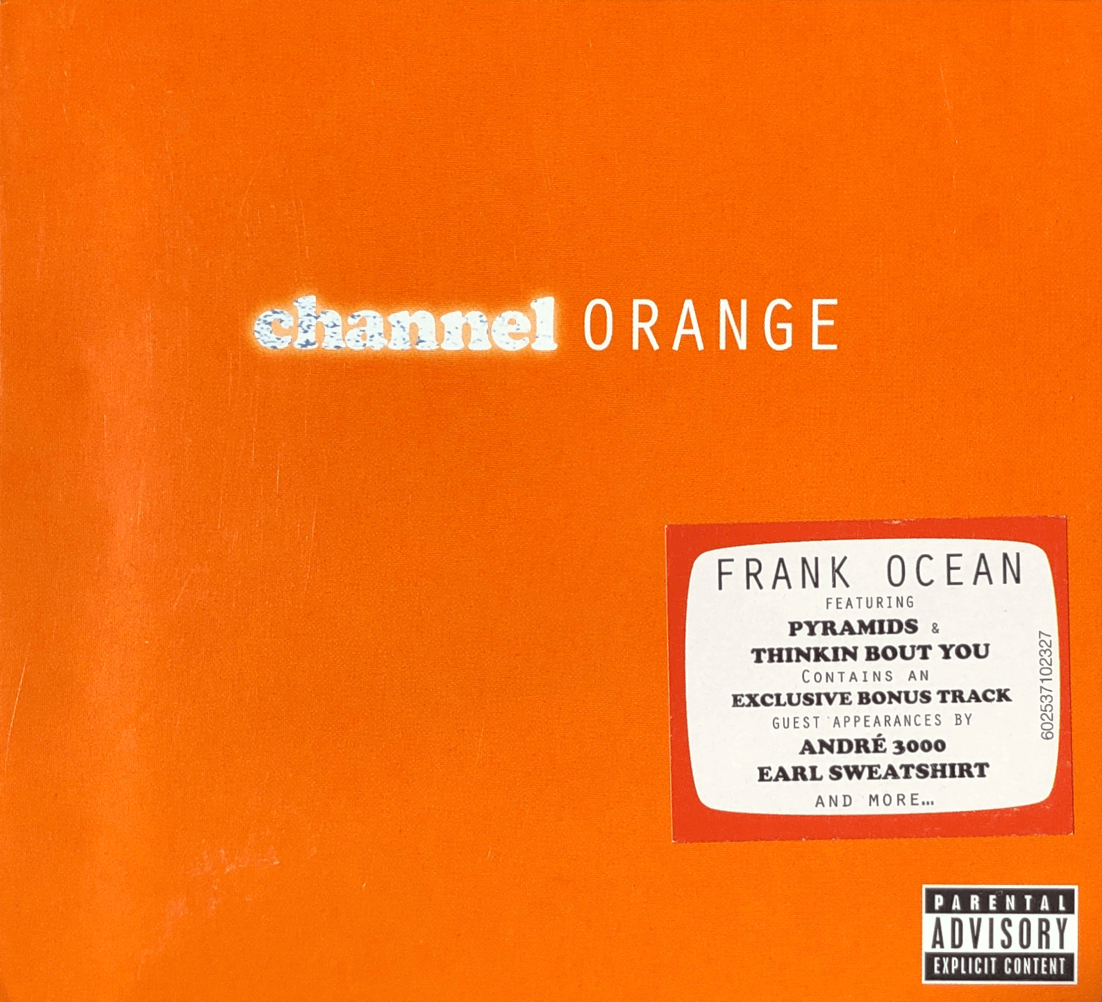 Frank Ocean – Channel Orange album art - Fonts In Use