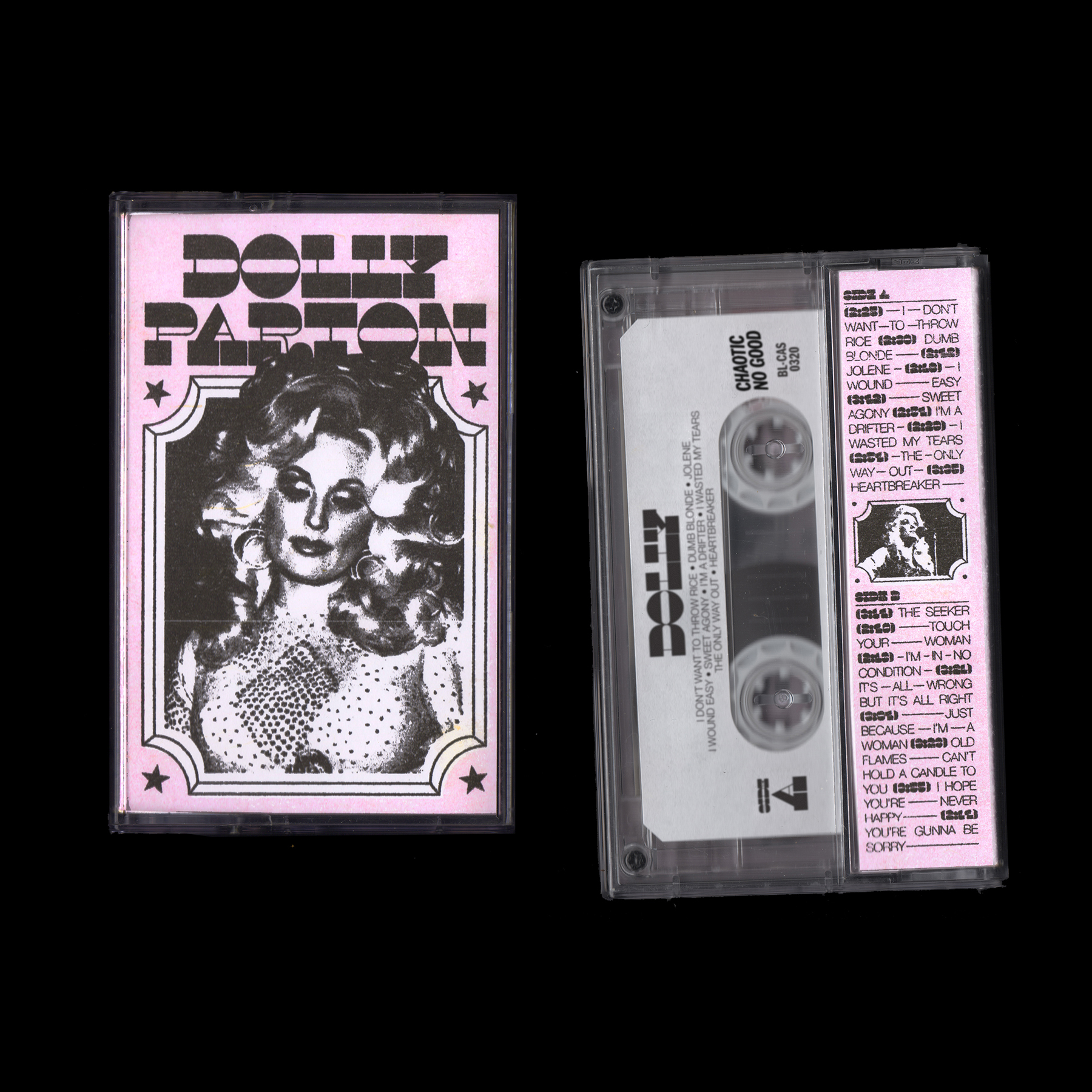 Dolly Parton bootleg cassette - Fonts In Use