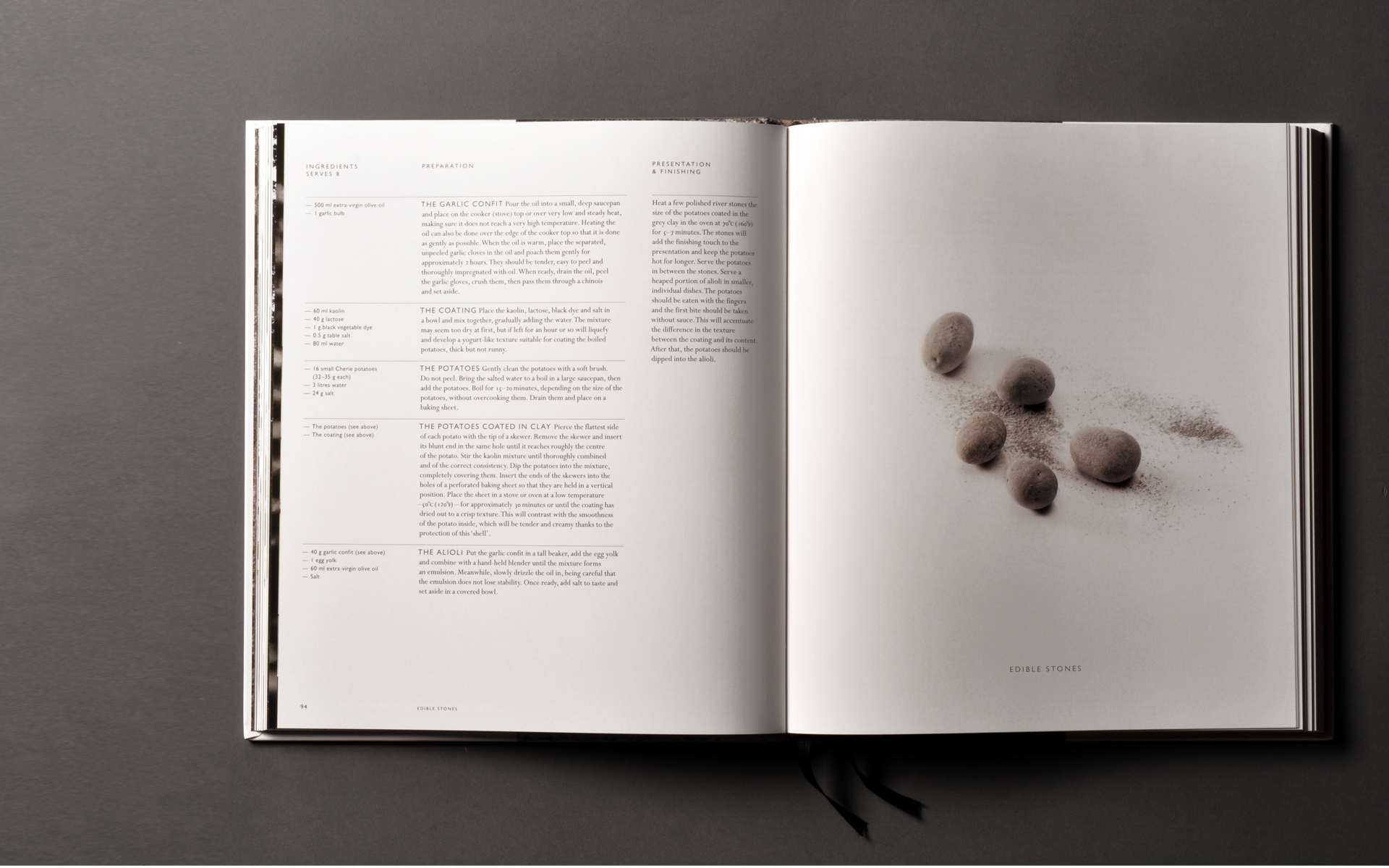 Mugaritz cookbook by Andoni Aduriz - Fonts In Use