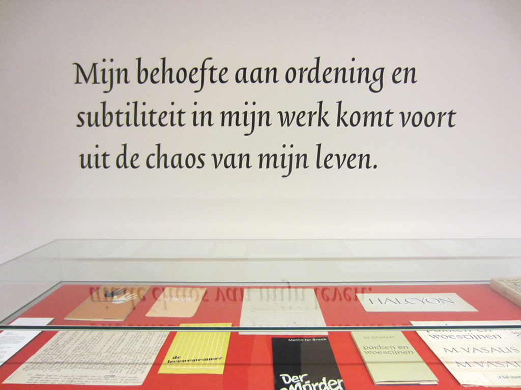 Helmut Salden, lettertekenaar en boekverzorger exhibition - Fonts