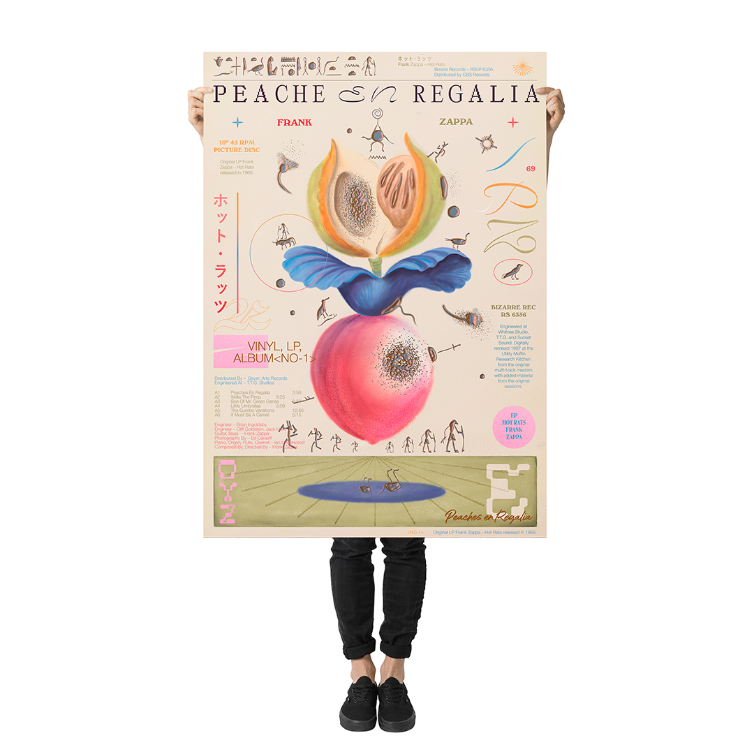 Peaches en Regalia poster - Fonts In Use