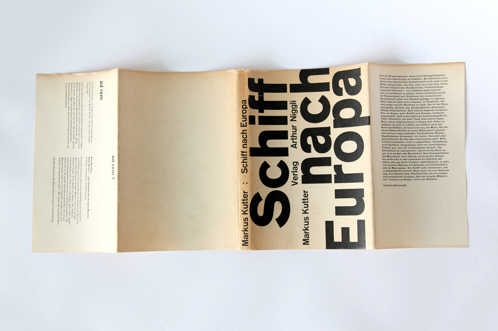 Schiff nach Europa (Ship to Europe) by Markus Kutter - Fonts In Use