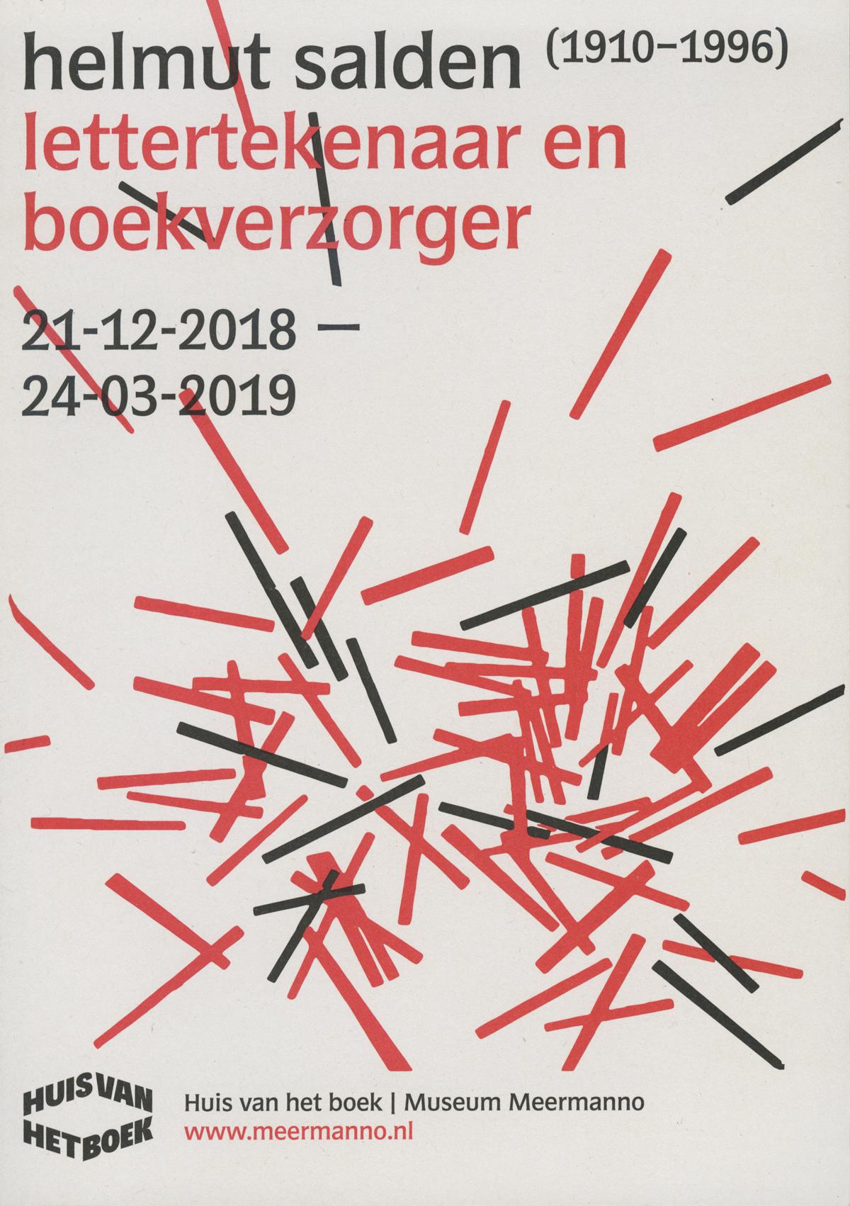 Helmut Salden, lettertekenaar en boekverzorger exhibition - Fonts