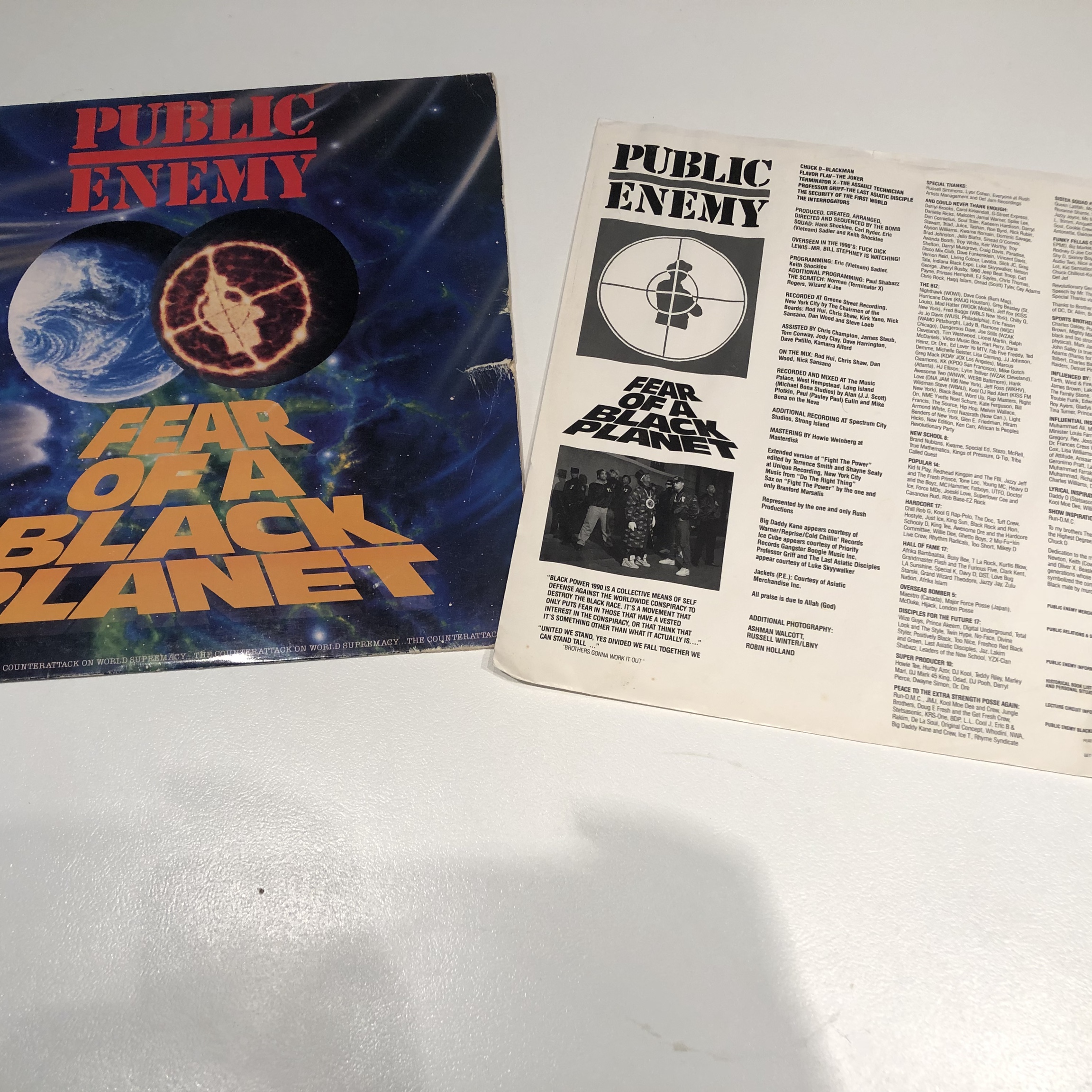 Public Enemy – Fear of a Black Planet album cover - Fonts In Use