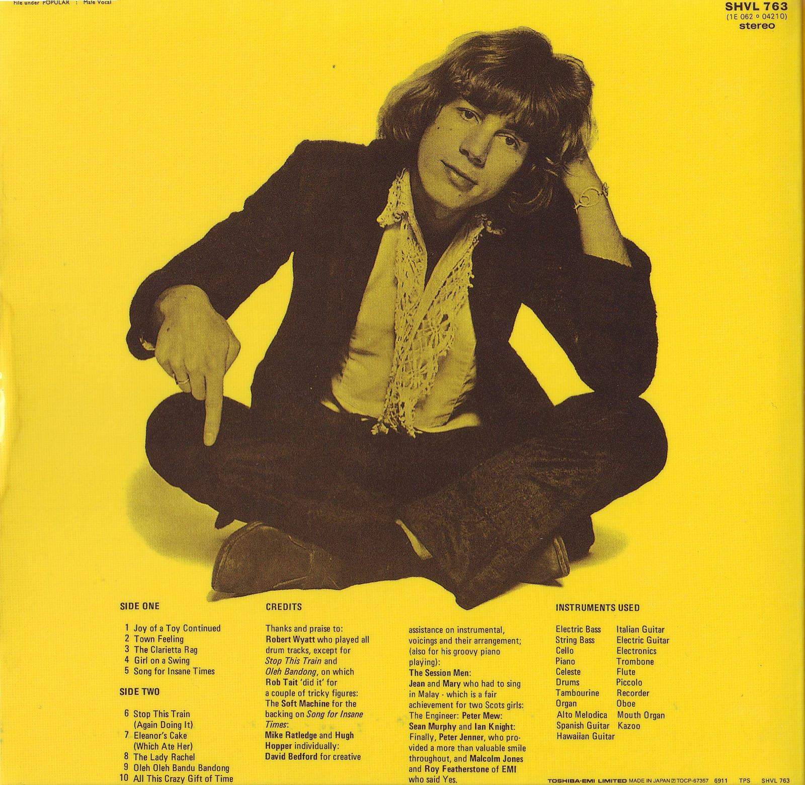 Kevin Ayers – Joy of a Toy album art - Fonts In Use