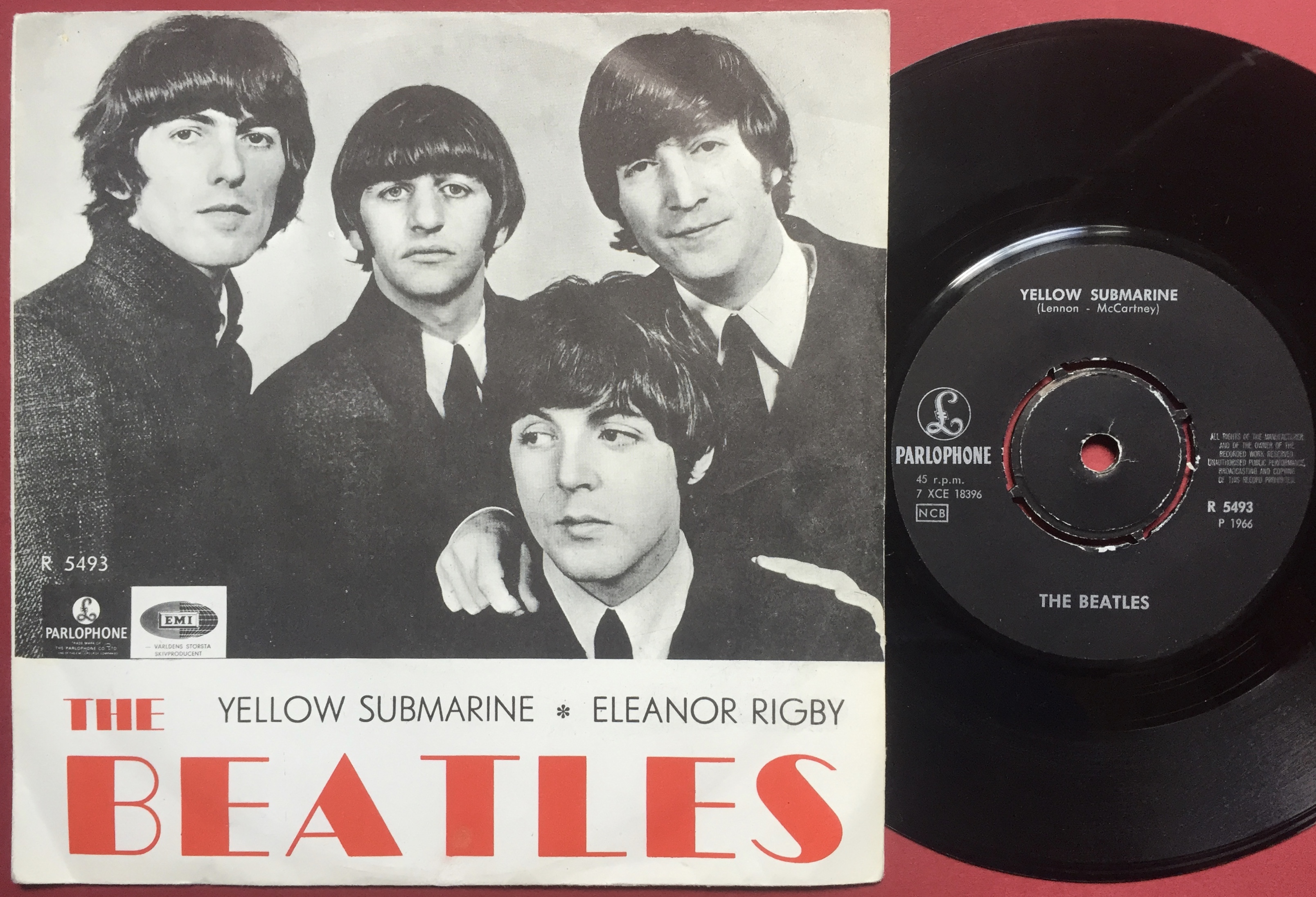 The Beatles‎ – “All My Loving” Swedish EP - Fonts In Use
