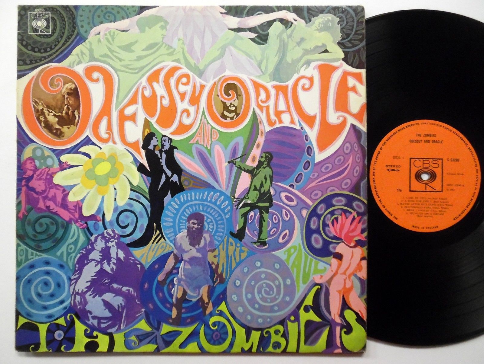 The Zombies – Odessey & Oracle album art - Fonts In Use