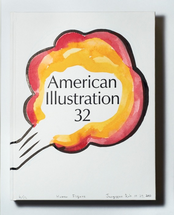 American Illustration 32 annual book cover - Fonts In Use