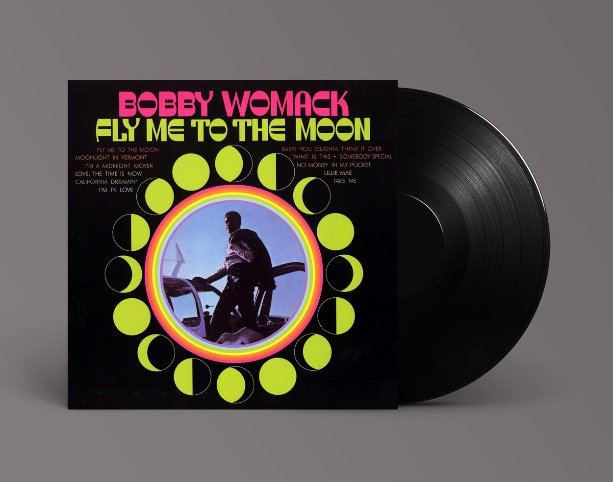 Bobby Womack – Fly Me to the Moon album art - Fonts In Use