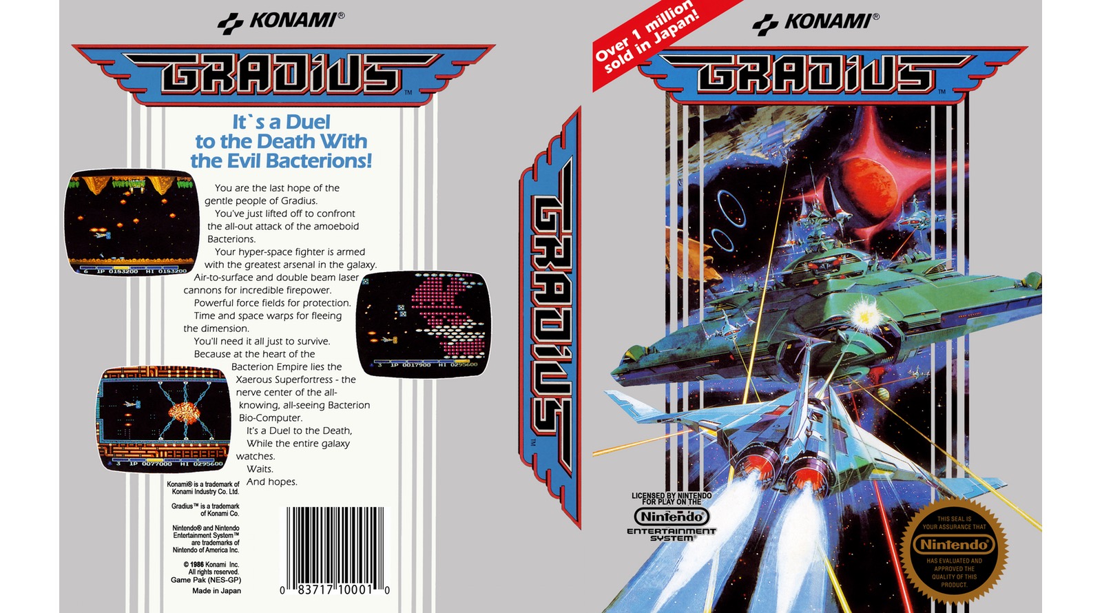 Gradius video games - Fonts In Use