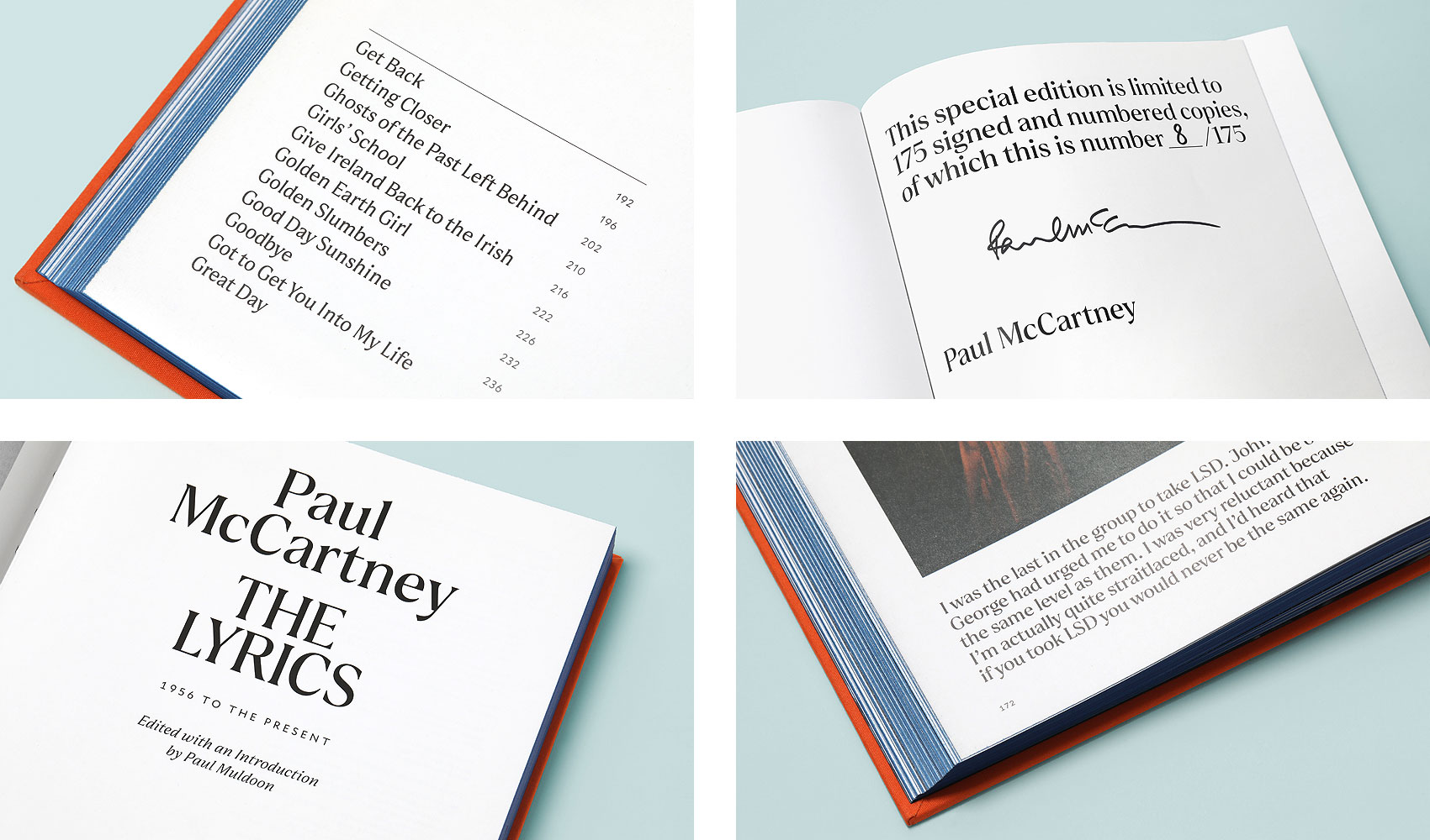Paul McCartney: The Lyrics (special edition) - Fonts In Use