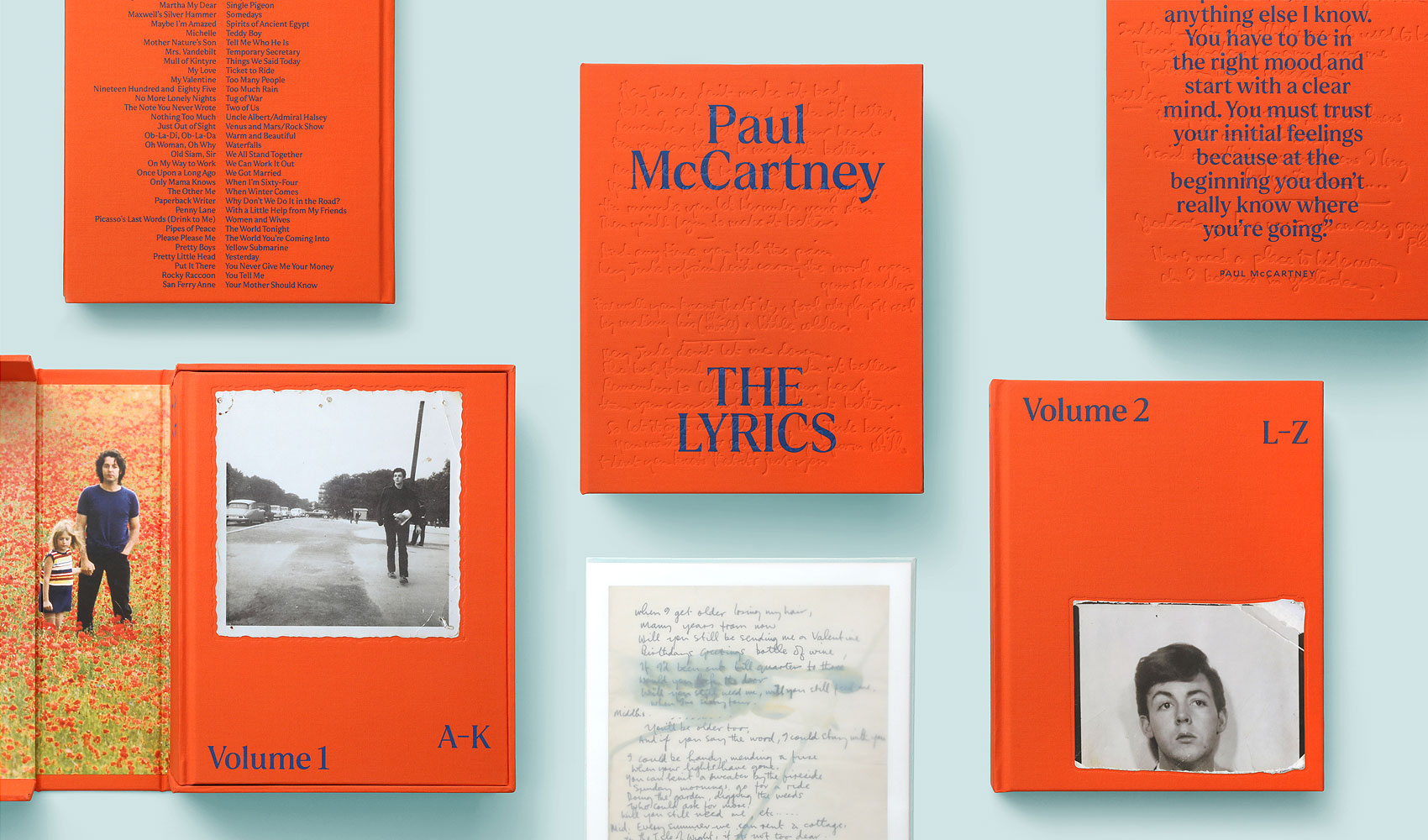 Paul McCartney: The Lyrics (special edition) - Fonts In Use