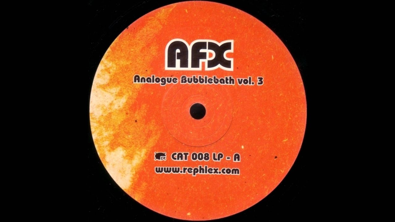 AFX – Analogue Bubblebath Vol. 3 EP (2002 reissue) - Fonts In Use