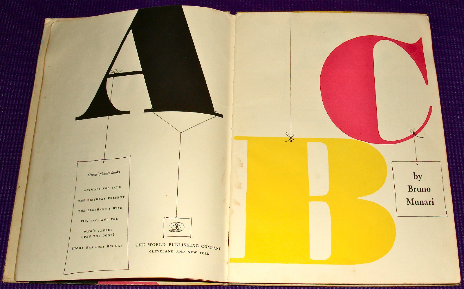 Bruno Munari's ABC, first edition and Chronicle Books edition