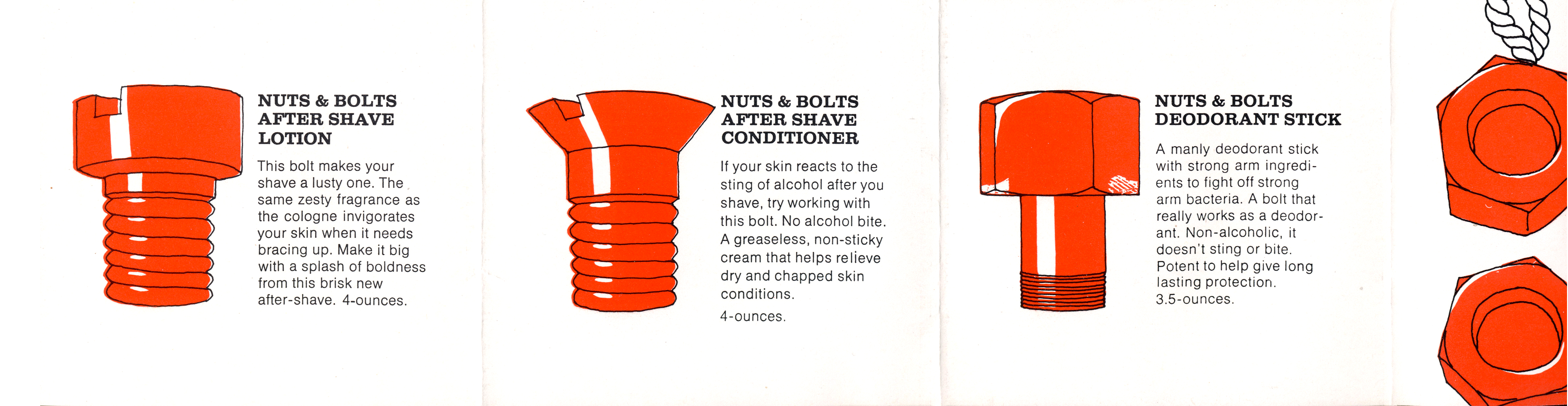 Nuts & Bolts Men's Toiletries - Fonts In Use