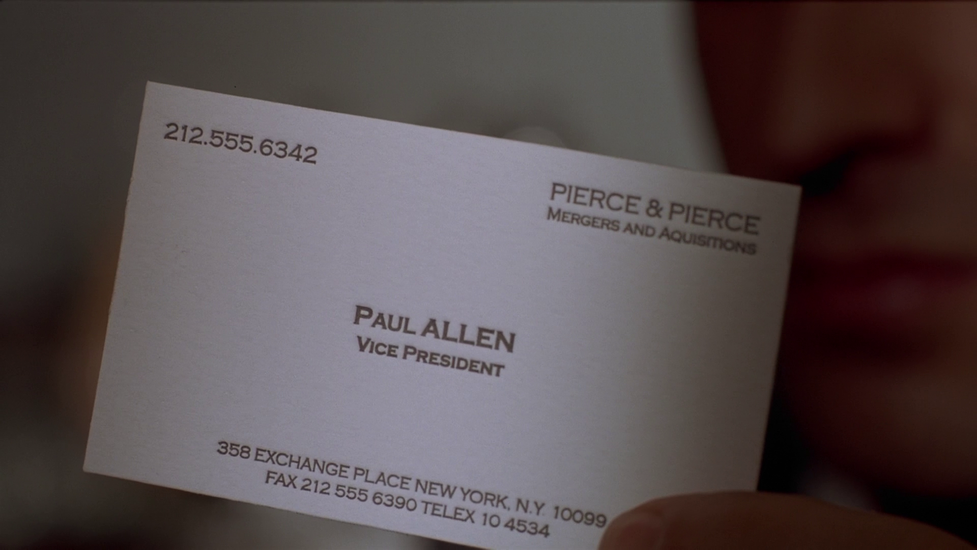 American Psycho titles and business cards - Fonts In Use American Psycho titles and business cards - Fonts In Use