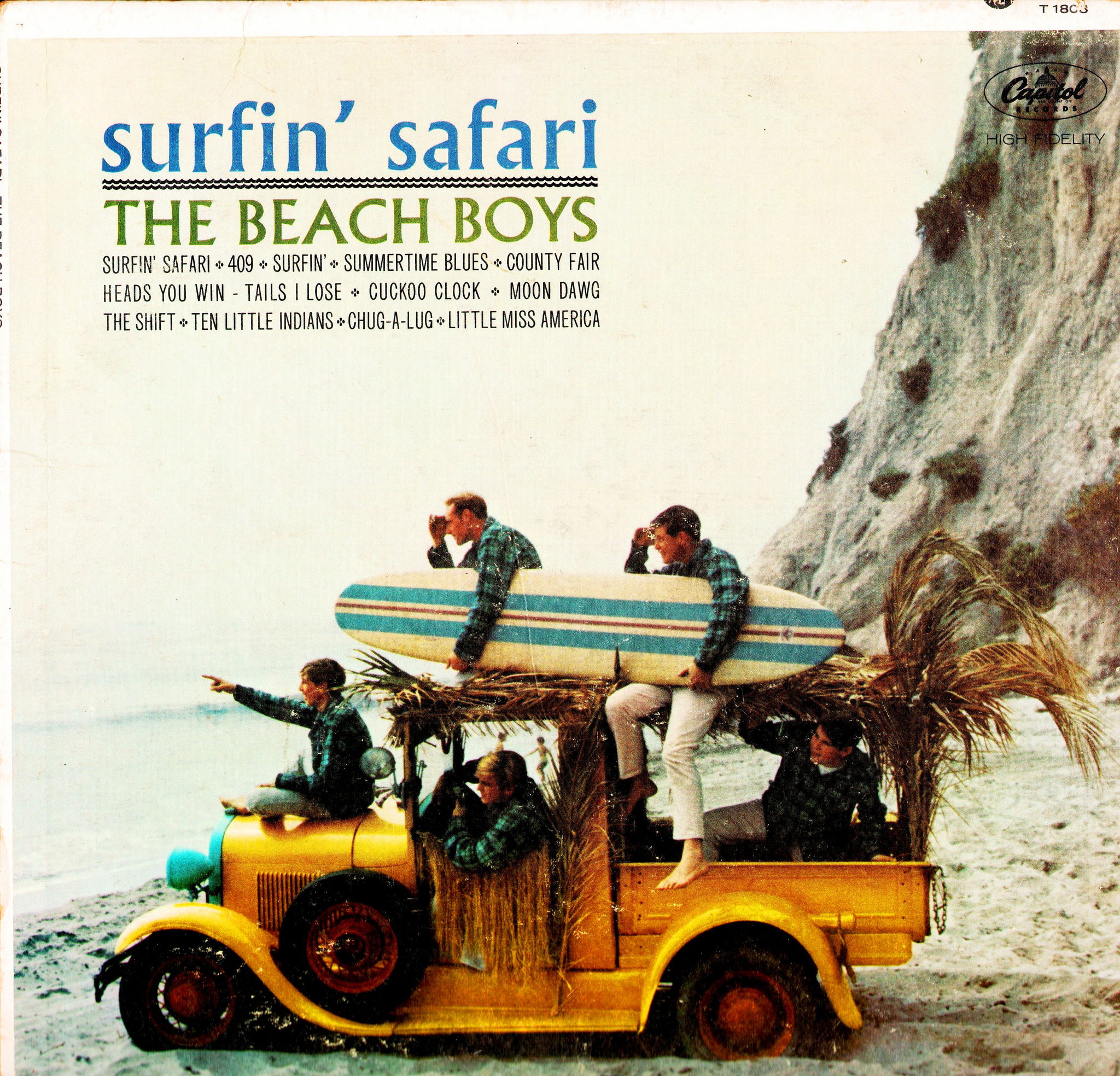 The Beach Boys – Surfin' Safari album art - Fonts In Use