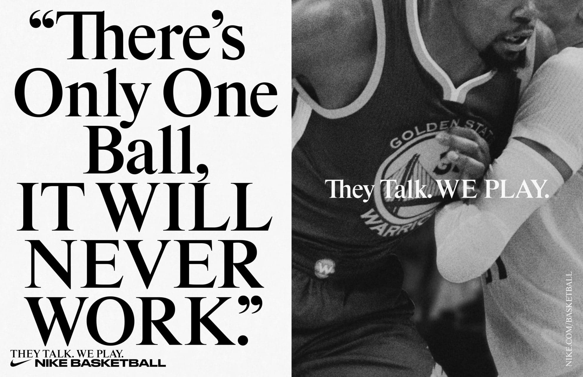 Nike Basketball NBA finals 2017 campaign - Fonts In Use, image size:1980x1281