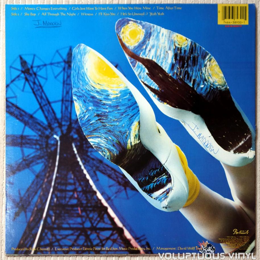 Cyndi Lauper – She's So Unusual album art - Fonts In Use