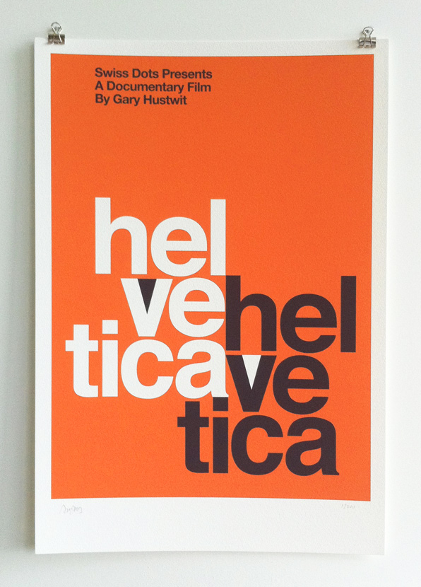 Posters for the Film Helvetica - Fonts In Use