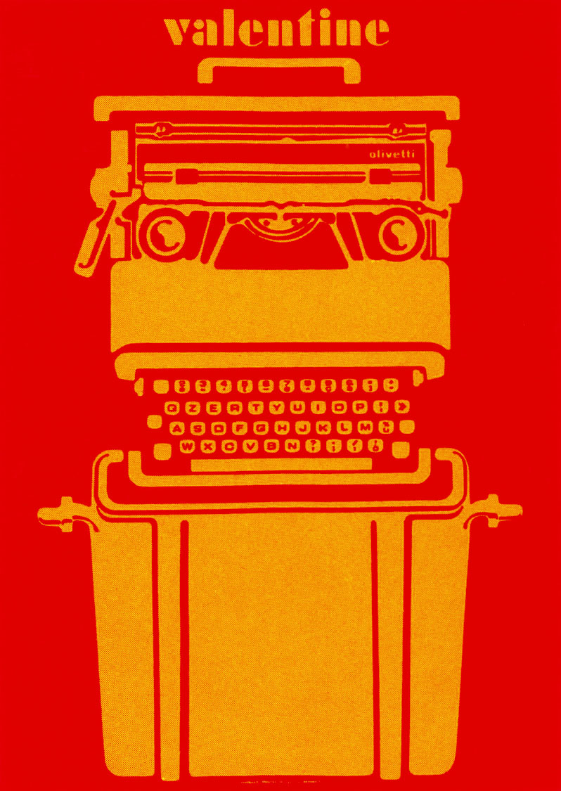 Olivetti Valentine ポスター額装 ポップアート Olivetti Valentine