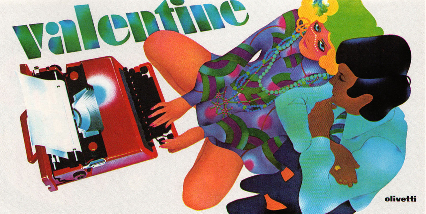 Olivetti Valentine poster - Fonts In Use