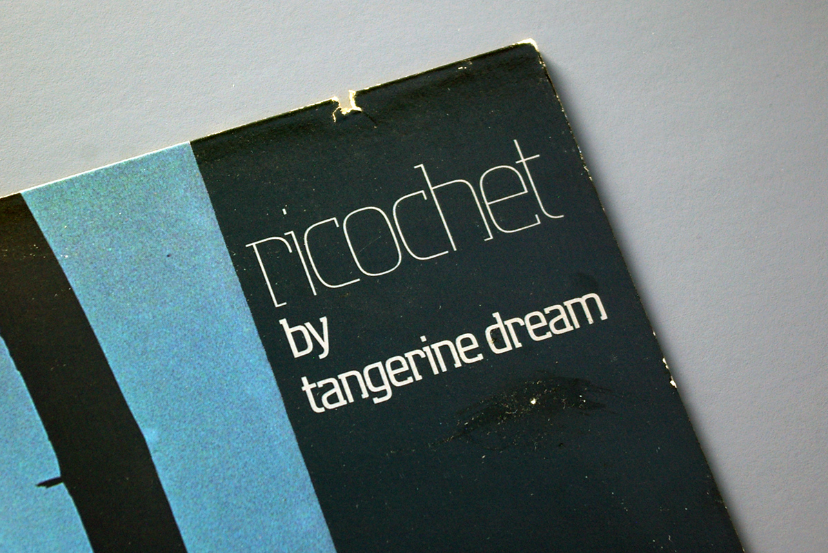 Tangerine Dream – Ricochet album art and promo poster - Fonts In Use