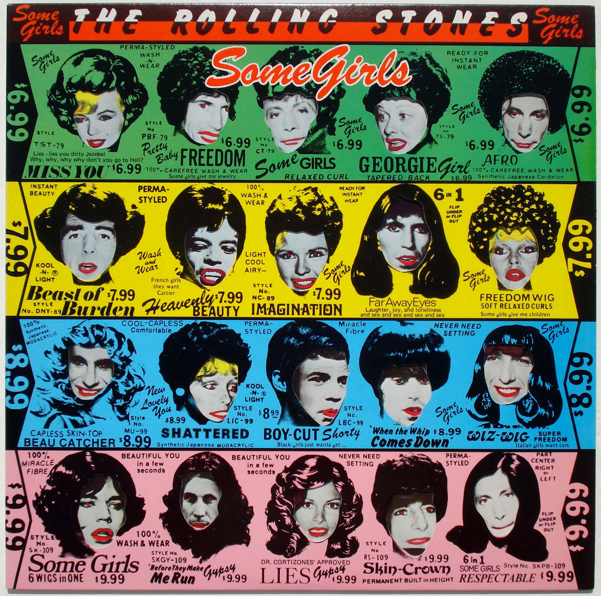 The Rolling Stones – Some Girls album art - Fonts In Use