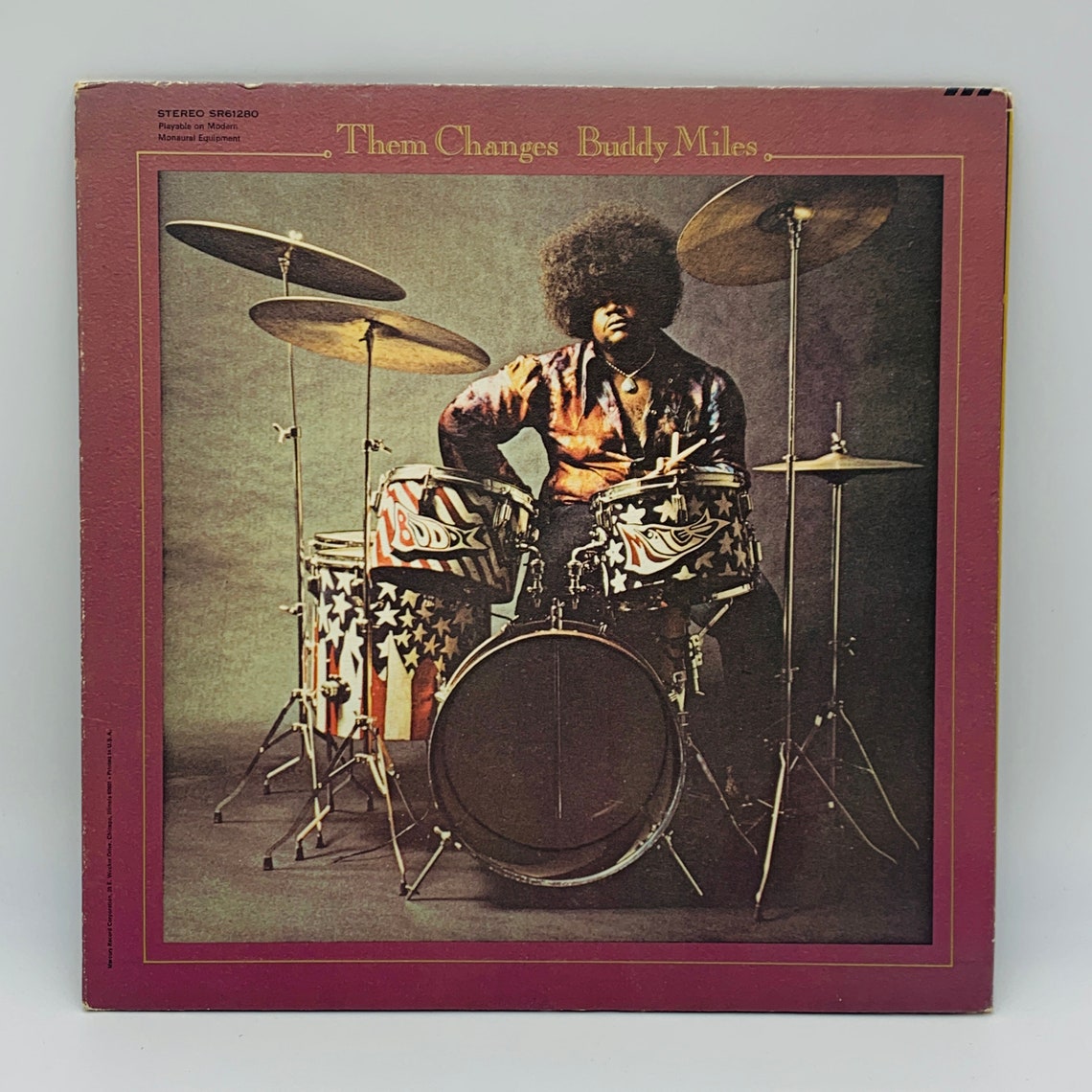 Buddy Miles – Them Changes album art - Fonts In Use, image size:1140x1140