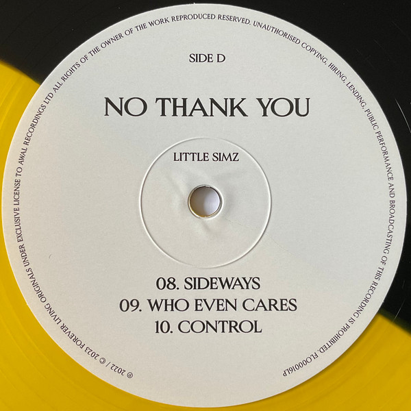 Little Simz – No Thank You album art - Fonts In Use