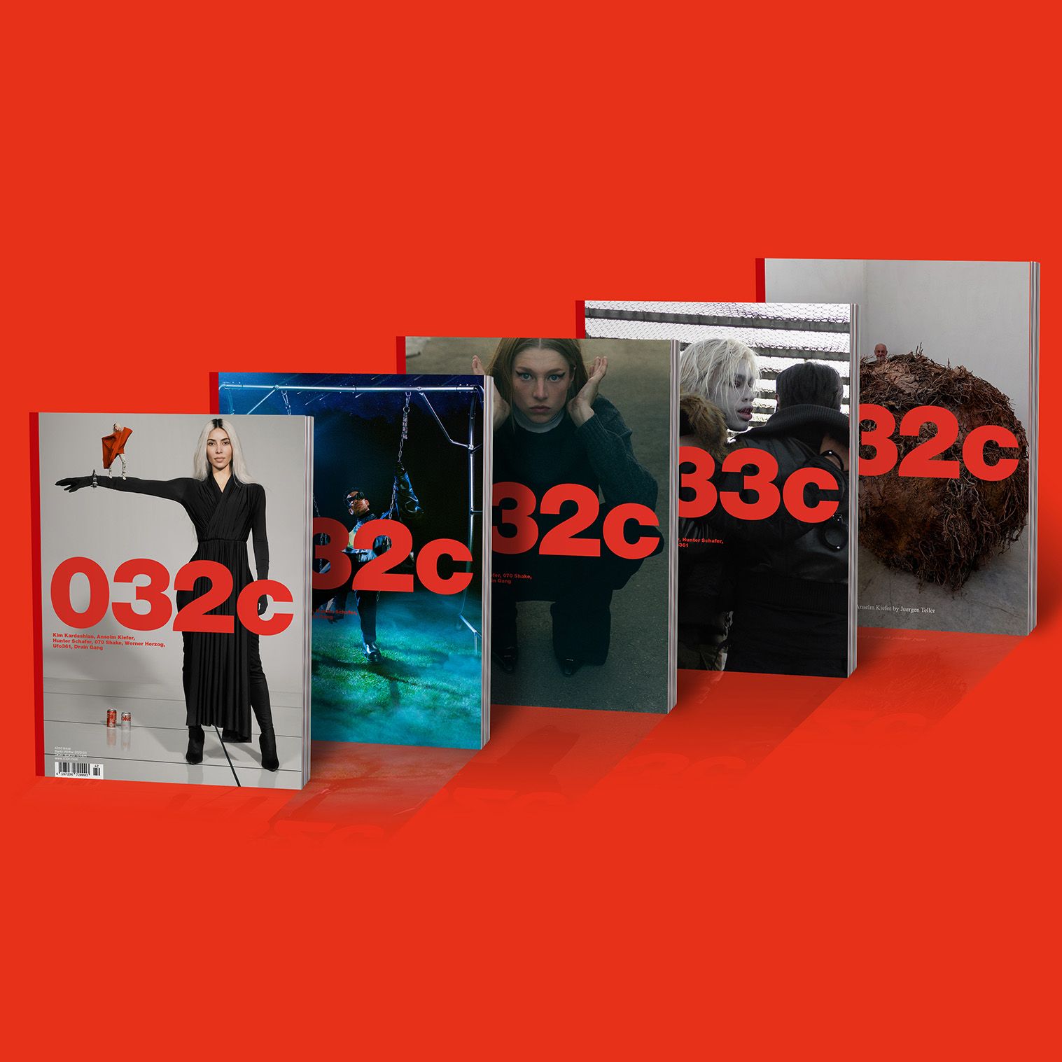 032c magazine, #42 “Drain Gang” - Fonts In Use