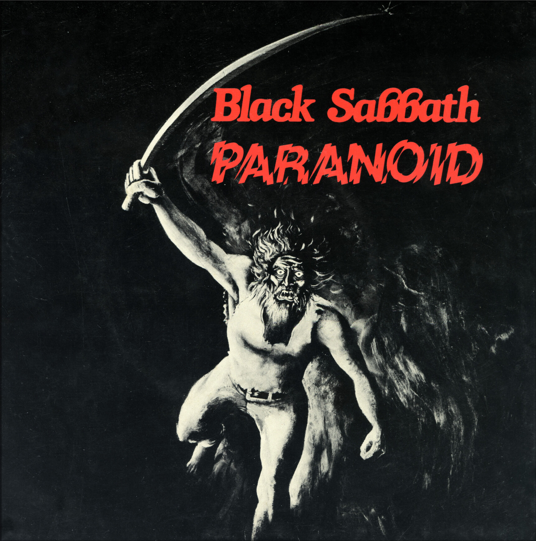 Black Sabbath – “Paranoid” / “Snowblind” single cover - Fonts In Use