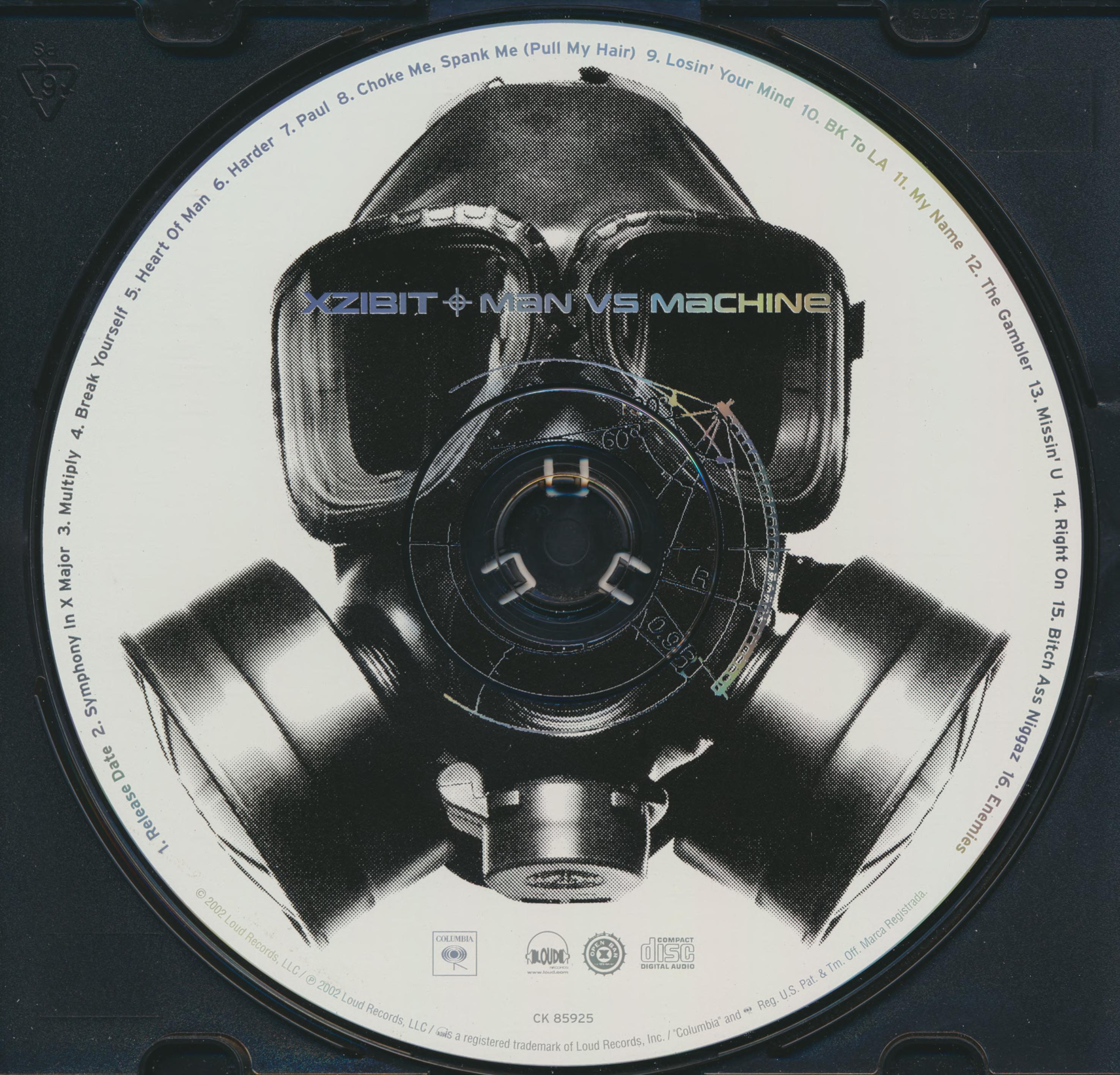 Xzibit – Man vs. Machine album art - Fonts In Use