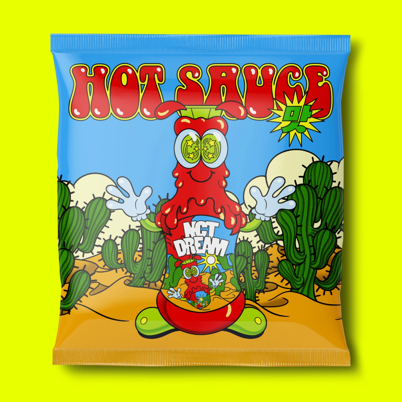 NCT Dream – Hot Sauce album art - Fonts In Use