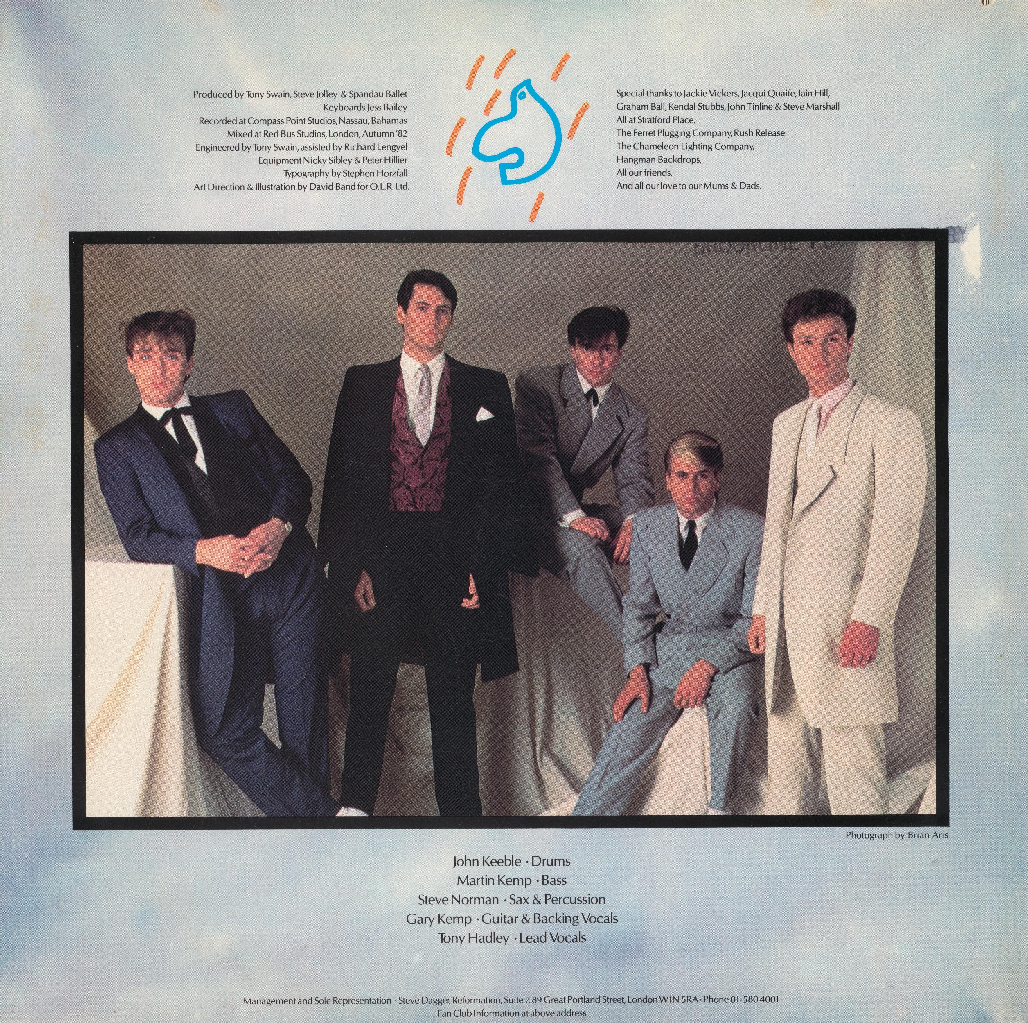 Spandau Ballet – True album art - Fonts In Use, image size:3540x3521