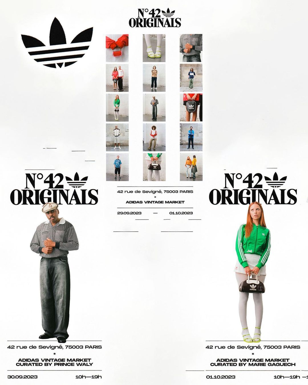 N°42 Originals, Adidas Vintage Market 2023 - Fonts In Use
