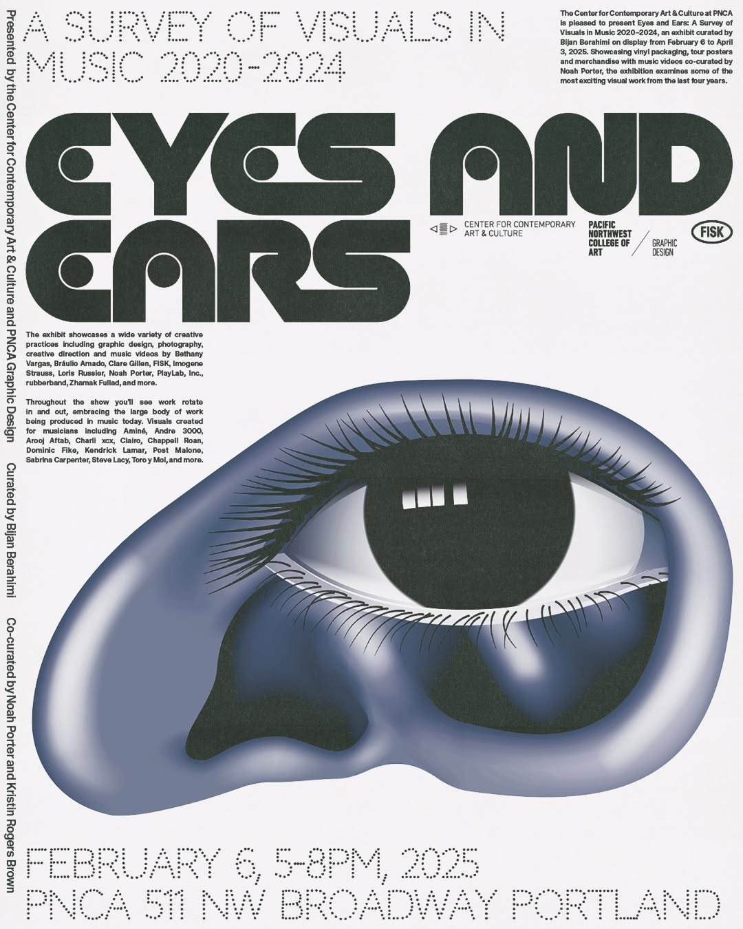 アート・デザイン・音楽 Face It: A Visual Reference Eyes and Ears: A Survey of Visuals in Music 2020–2024 - Fonts In Use