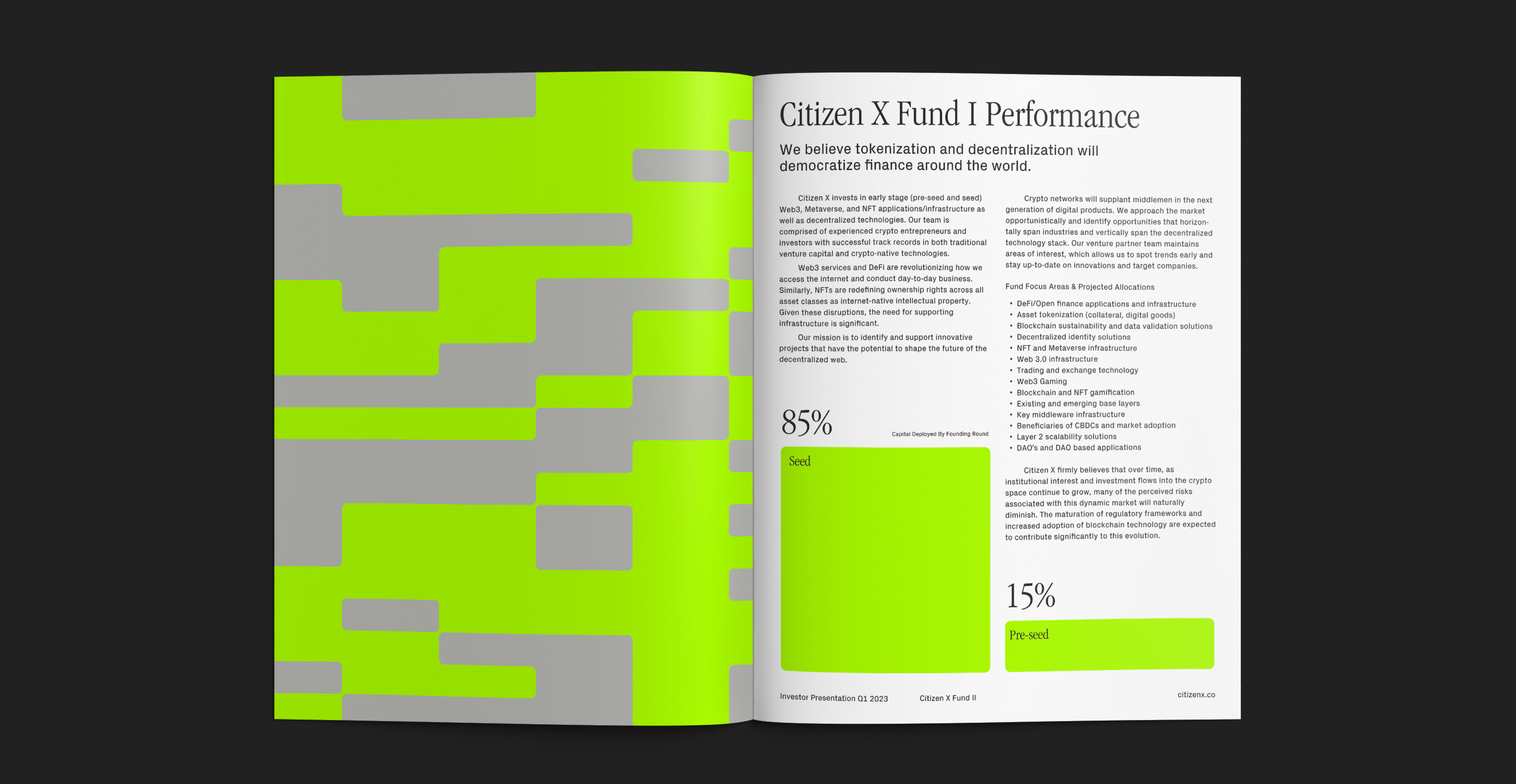 Citizen X, 2023 redesign - Fonts In Use