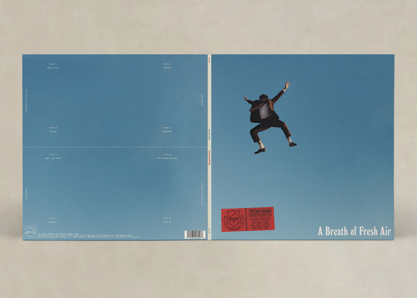 Sean Mason – A Breath of Fresh Air album art - Fonts In Use display picture 1