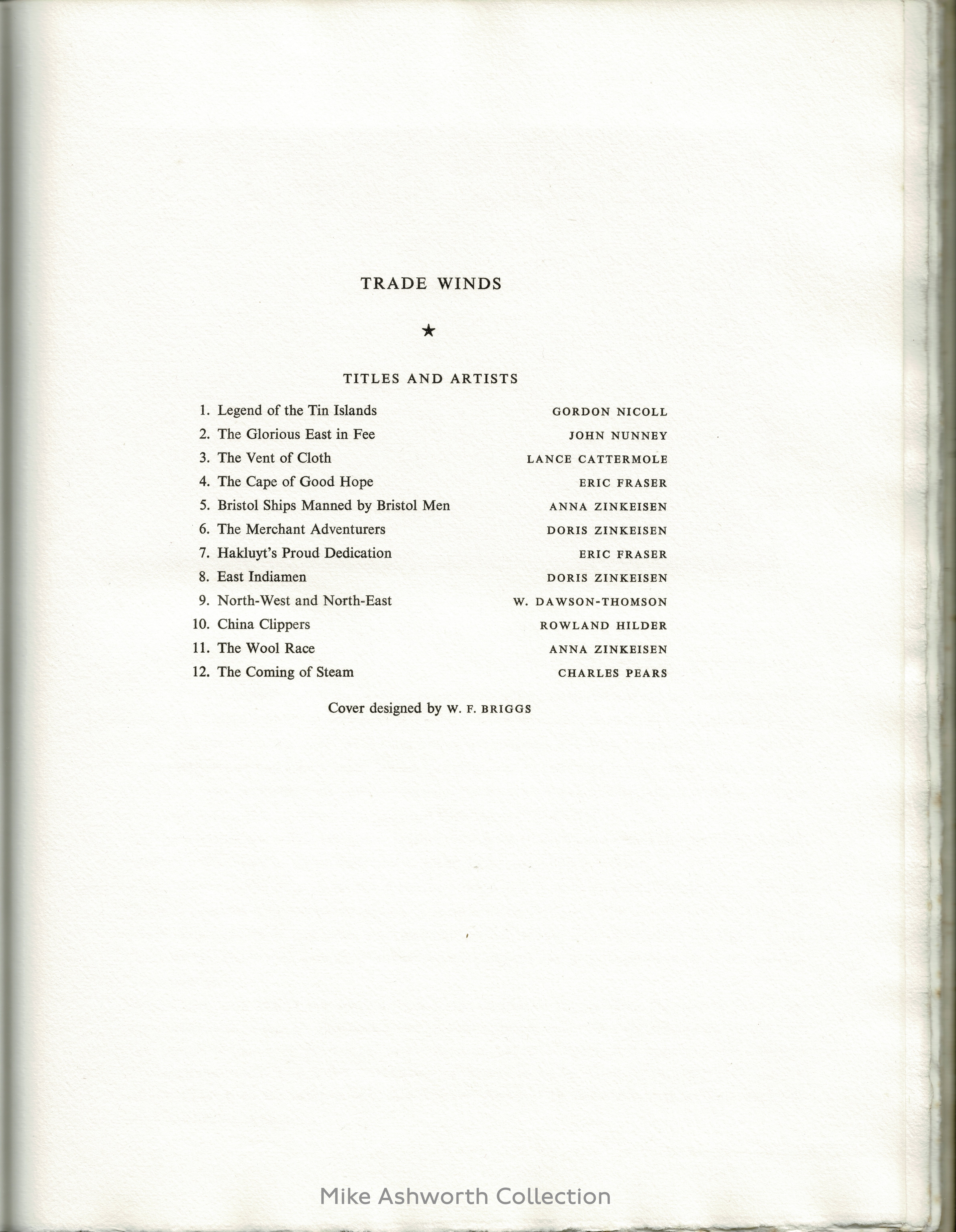 Trade Winds publicity book by United Steel Companies Limited - Fonts In Use